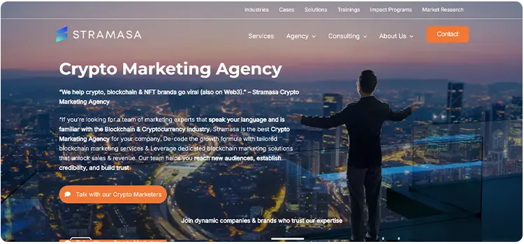 Stramasa crypto marketing agency for Web3 digital marketing and community growth