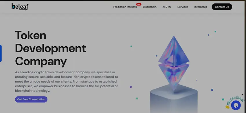 Beleaf Technologies custom crypto token development company for blockchain ecosystems