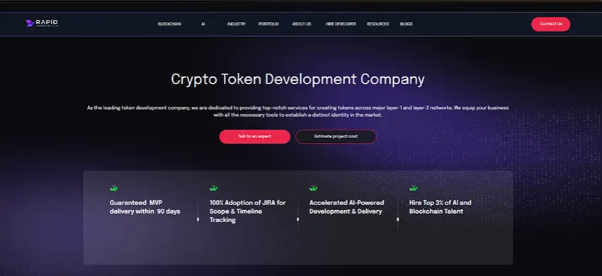 Rapid Innovation best crypto token development company for AI and blockchain solutions