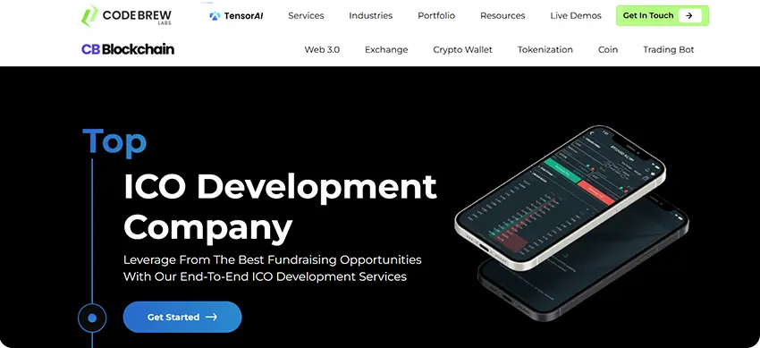 Code Brew Labs global technology company offering blockchain-driven ICO development services