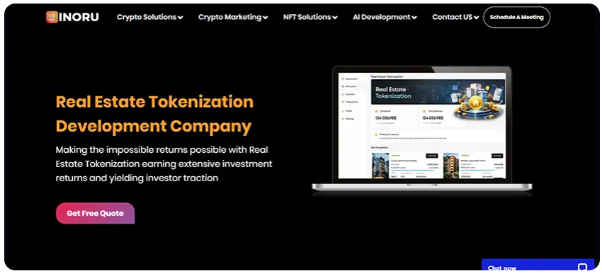 INORU real estate tokenization development company for property investment and blockchain automation