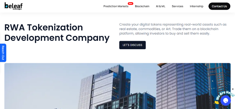 Beleaf Technologies tokenized asset development company