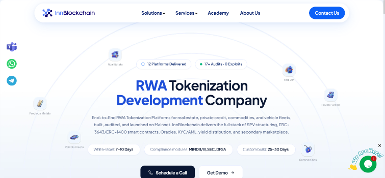 InnBlockchain RWA platform development company for tokenization platforms